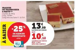 U Express Fraisier ou framboisier 6 parts offre