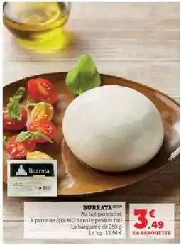 U Express BURRATA offre