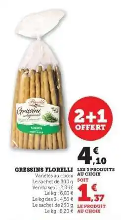U Express GRESSINS FLORELLI offre