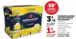 Super U Boisson gazeuse aux fruits San Pellegrino offre