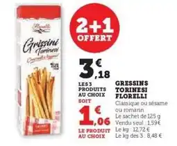 Hyper U FLORELLI Gressins torinesi offre