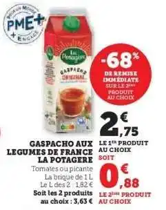 Super U Gaspacho aux légumes de France La Potagère offre