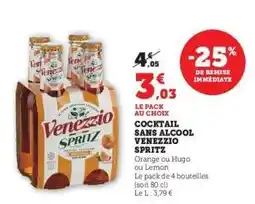 Hyper U SPRITZ Cocktail sans alcool venezzio offre