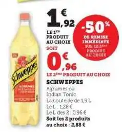 Super U Schweppes offre