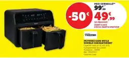 Super U Tristar Friteuse Sans Huile Double Compartiment offre