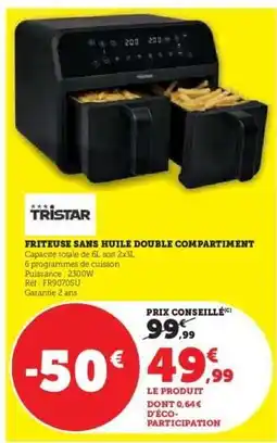 Super U Friteuse sans huile double compartiment offre