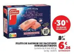 Super U Filets de Saumon du Pacifique Surgelés Findus offre