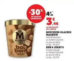 Super U Bouchées Glacées Magnum offre