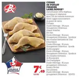 Hyper U Cuisse de poulet Fermier Label Rouge offre