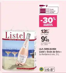 Carrefour Listel Grain de Gris offre