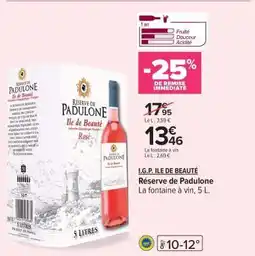 Carrefour RÉSERVE DE PADULONE offre