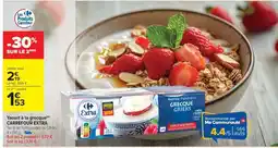Carrefour Market YAOURT À LA GRECQUE CARREFOUR EXTRA offre
