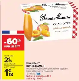 Carrefour Market BONNE MAMAN offre