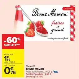 Carrefour Market BONNE MAMAN offre