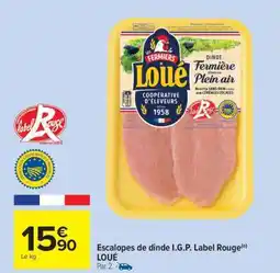 Carrefour Market Escalopes de dinde I.G.P. Label Rouge offre