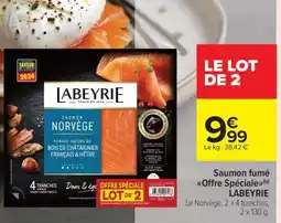 Carrefour Market Saumon fumé Offre Spéciale LABEYRIE offre