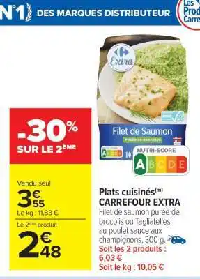 Carrefour Market Plats cuisinés CARREFOUR EXTRA offre