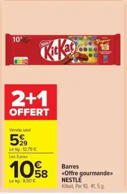 Carrefour Market Barres Offre gourmande NESTLÉ offre