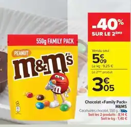 Carrefour Chocolat Family Pack M&M'S offre