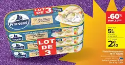 Carrefour Market Filets de Maquereaux 'Petit Navire' offre