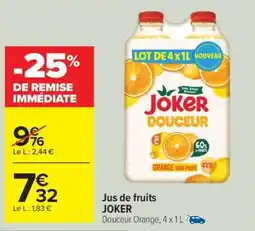 Carrefour Jus de fruits JOKER offre