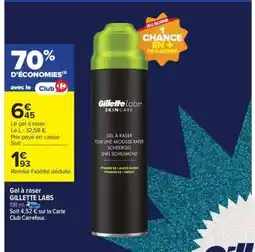 Carrefour Gel À Raser Gillette Labs offre