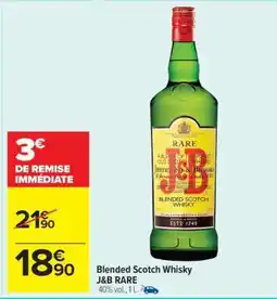 Carrefour Market BLENDED SCOTCH WHISKY J&B RARE offre