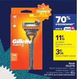 Carrefour RASOIR GILLETTE offre