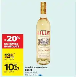 Carrefour Market Apéritif à base de vin LILLET offre