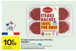 Carrefour Steaks Hachés 100% Pur Bœuf offre