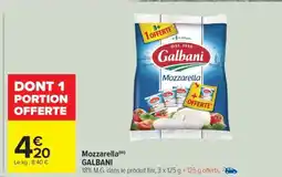 Carrefour Mozzarella Galbani offre