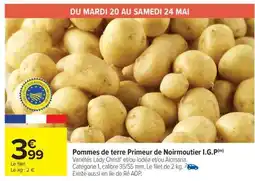 Carrefour Pommes de terre primeur de Noirmoutier I.G.P offre