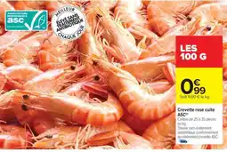 Carrefour Crevette rose cuite ASC offre