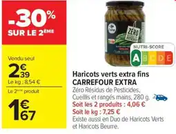 Carrefour Haricots verts extra-fins CARREFOUR EXTRA offre