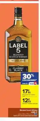 Carrefour LABEL 5 Blended Scotch Whisky offre