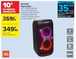 Carrefour Enceinte high power offre