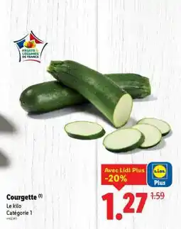Lidl Courgette offre