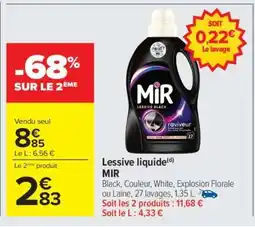 Carrefour Lessive Liquide MIR offre
