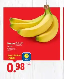 Lidl BANANE offre