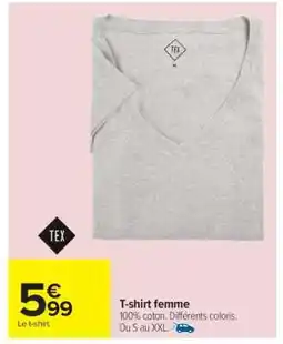 Carrefour T-shirt femme offre