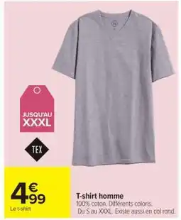 Carrefour T-shirt homme offre