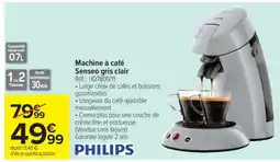 Carrefour Machine à café Senseo gris clair offre