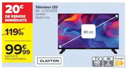 Carrefour Téléviseur LED offre