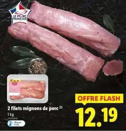 Lidl 2 filets mignons de porc offre