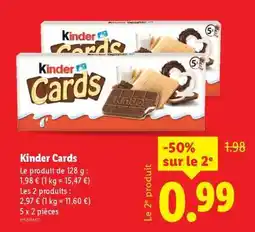 Lidl KINDER Cards offre