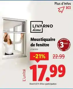 Lidl Moustiquaire de fenêtre offre