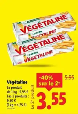 Lidl VÉGÉTALINE offre
