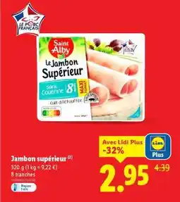 Lidl Jambon supérieur offre