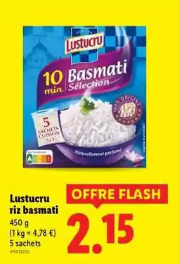 Lidl Lustucru riz basmati offre
