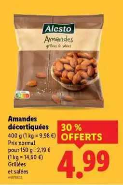 Lidl Amandes décortiquées offre
